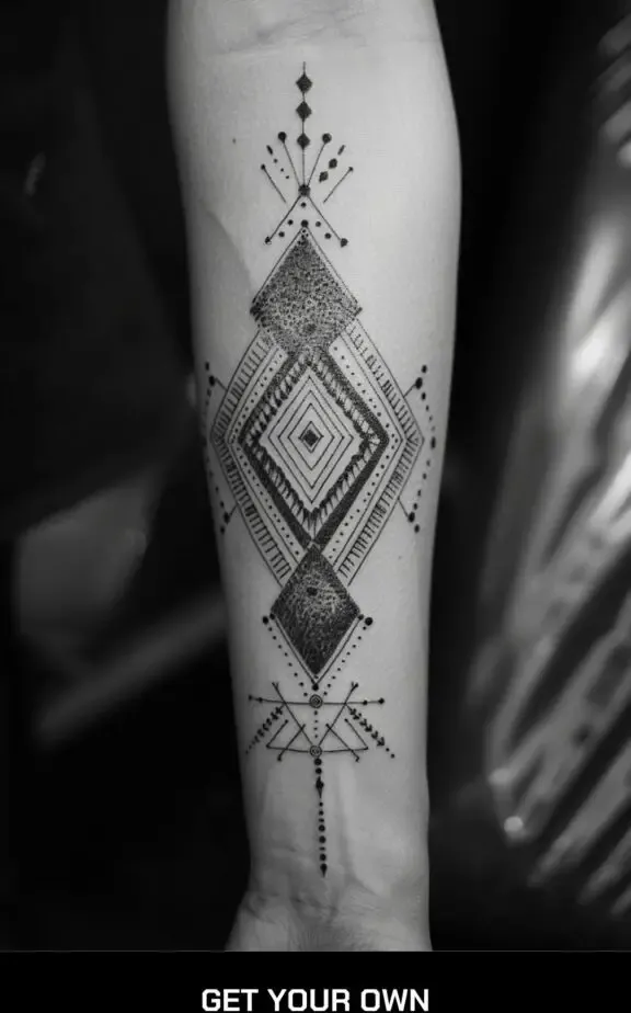 dotwork tribal tattoo