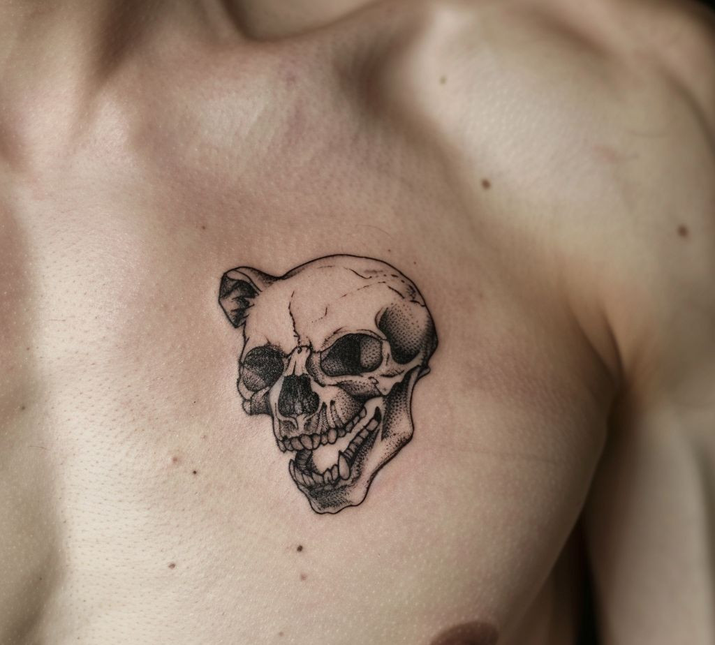 bear skull tattoo meaning