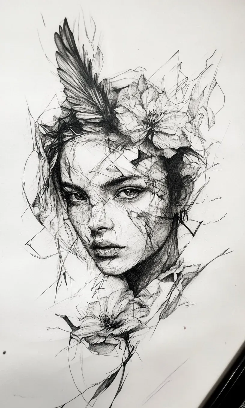 Upper Arm Tattoo Drawings-11