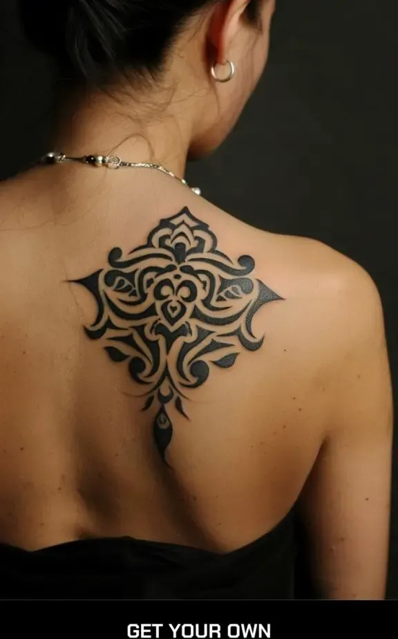 modern tribal tattoo design idea