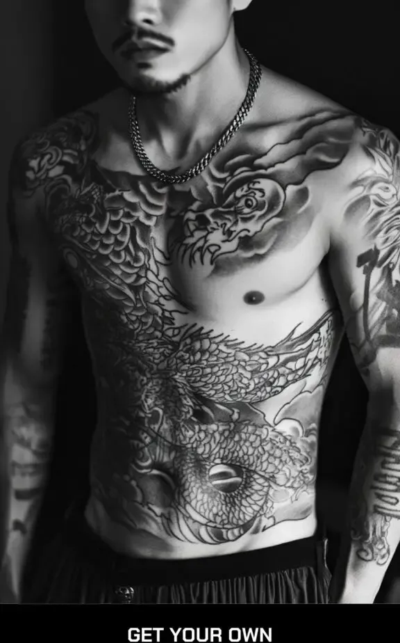 Yuzuka dragon tattoo