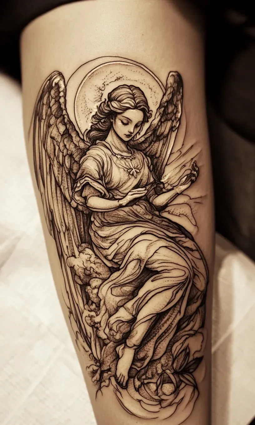 Angel Tattoo Drawings-5