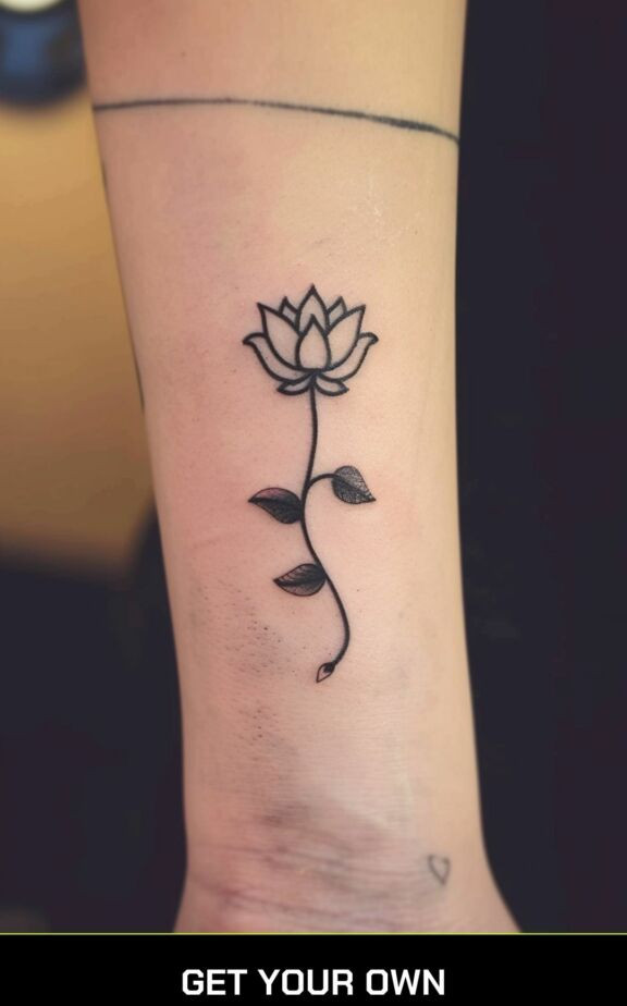 lotus flower tattoo idea