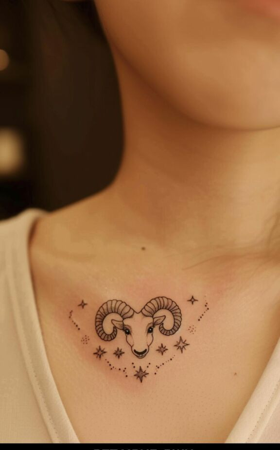 best aries Star Sign Tattoo Ideas