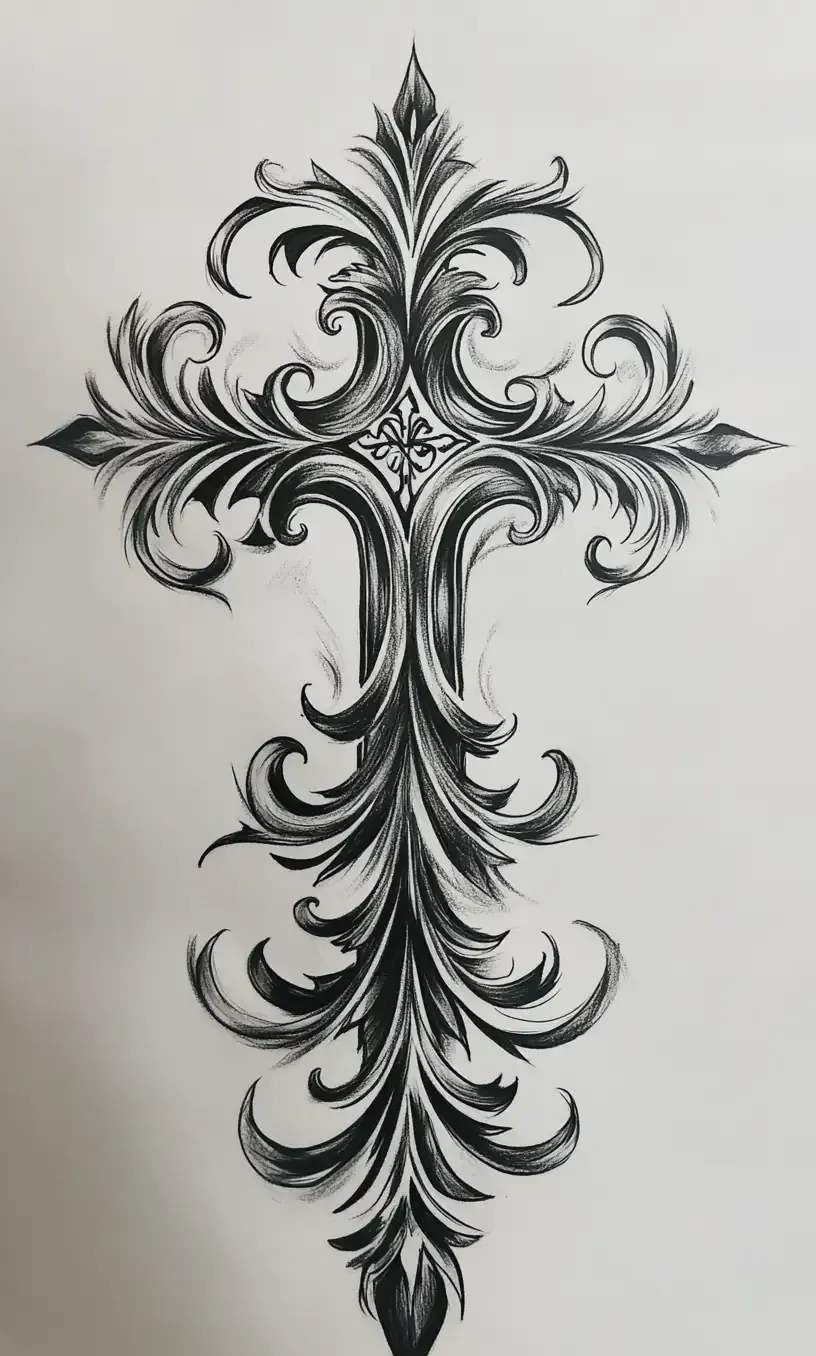 Cross Tattoo Drawings-4