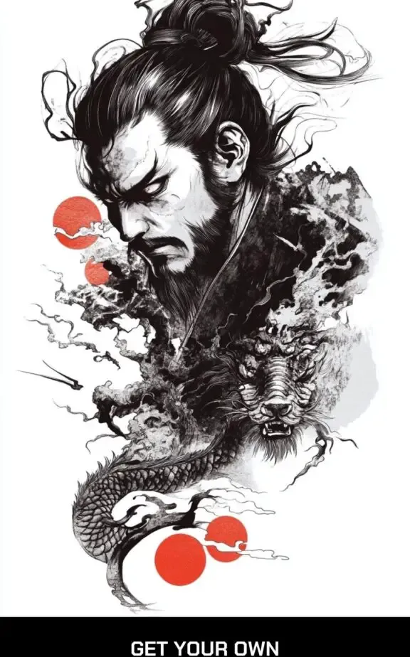 Yukuza Japanese Style arn Tattoo Design