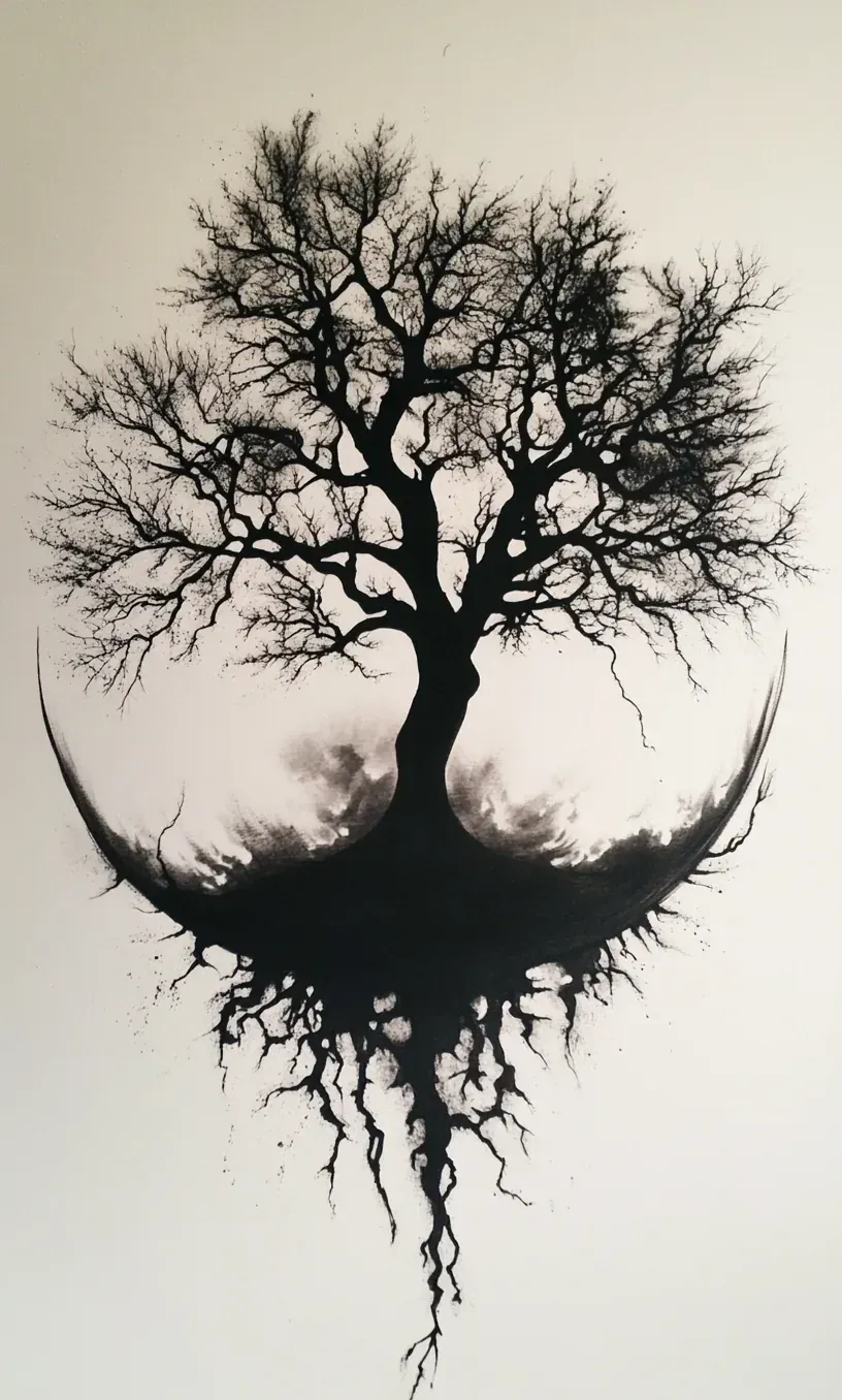 Tree Tattoo Drawing-22