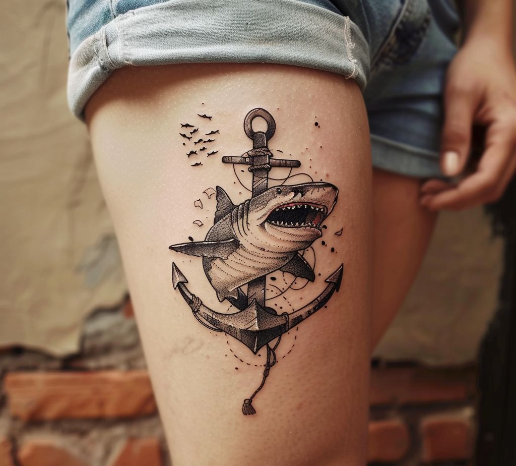 shark and anchor tattoo meaning