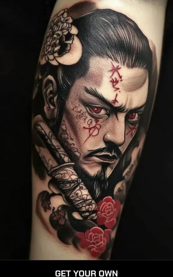 realistic Yuzuka tattoo
