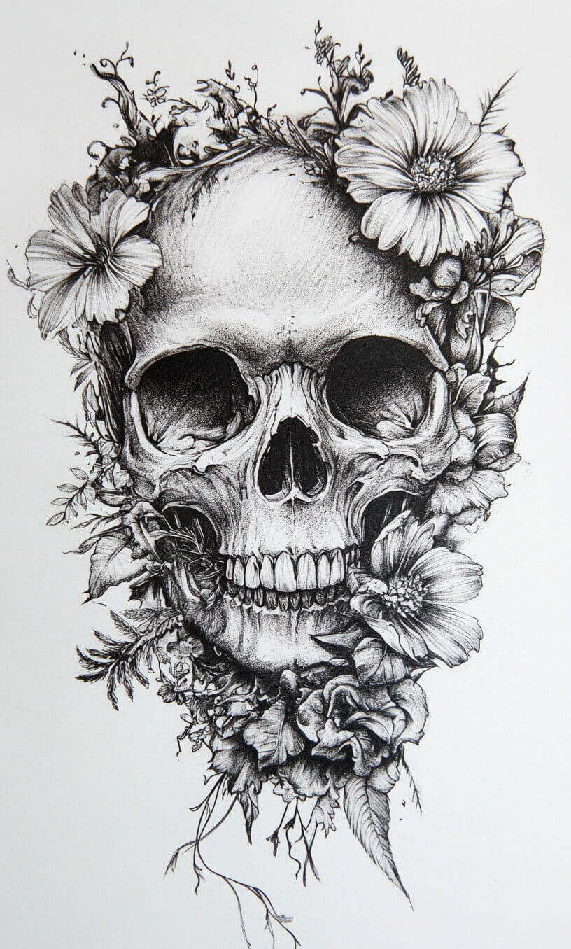 Gothic Tattoo Drawings-21