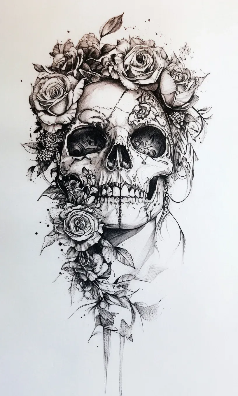 Leg Sleeve Tattoo Drawings-8