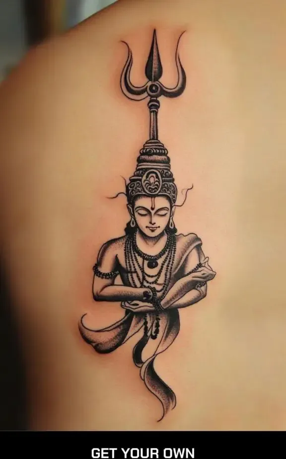 shiva and symbol tattoo