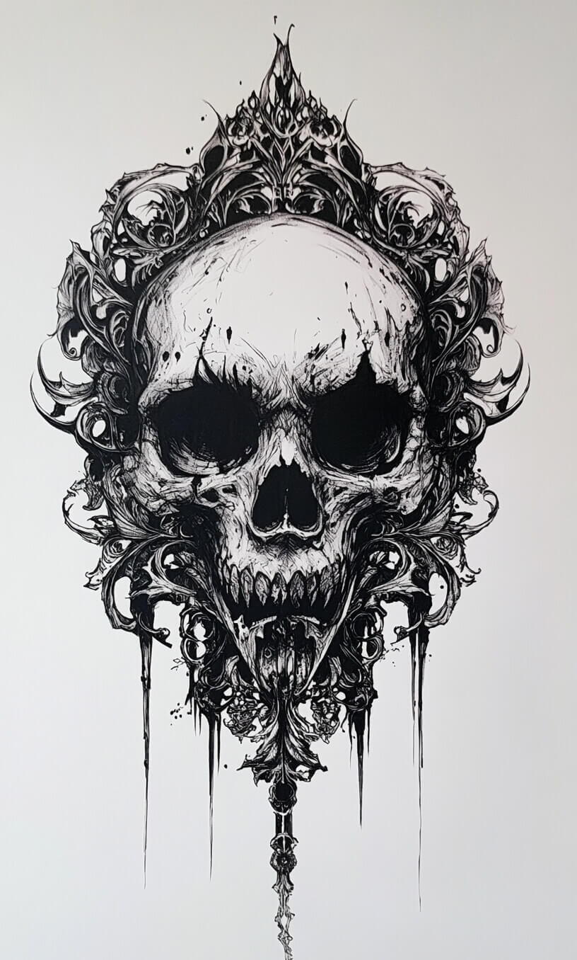 Gothic Tattoo Drawings-18
