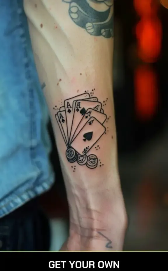 card deck poker tattoo idea
