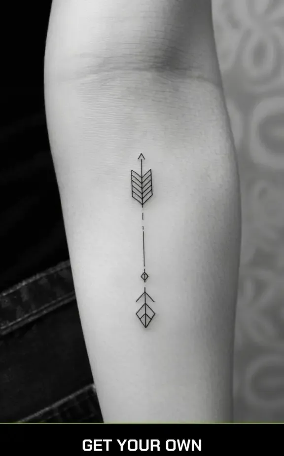 simple arrow tattoo idea