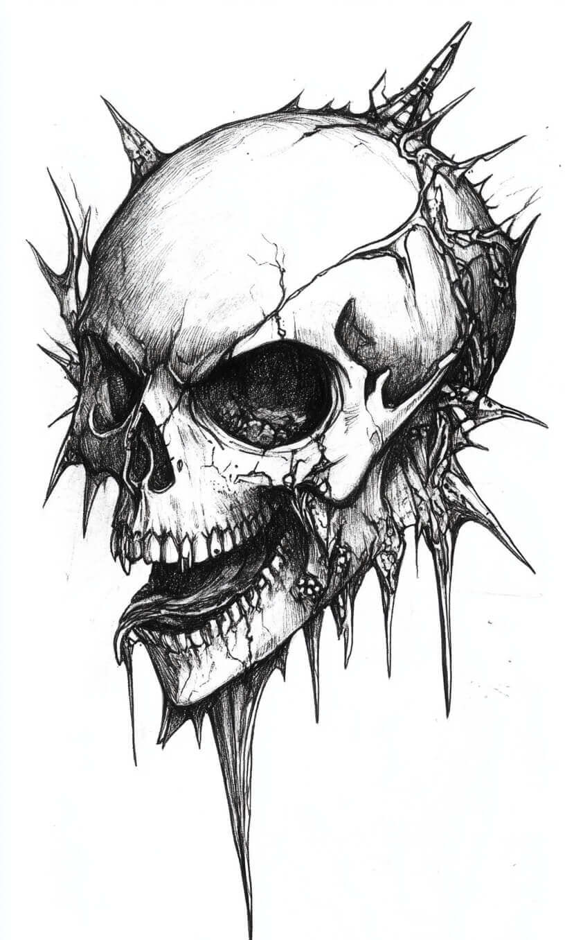 Gothic Tattoo Drawings-29