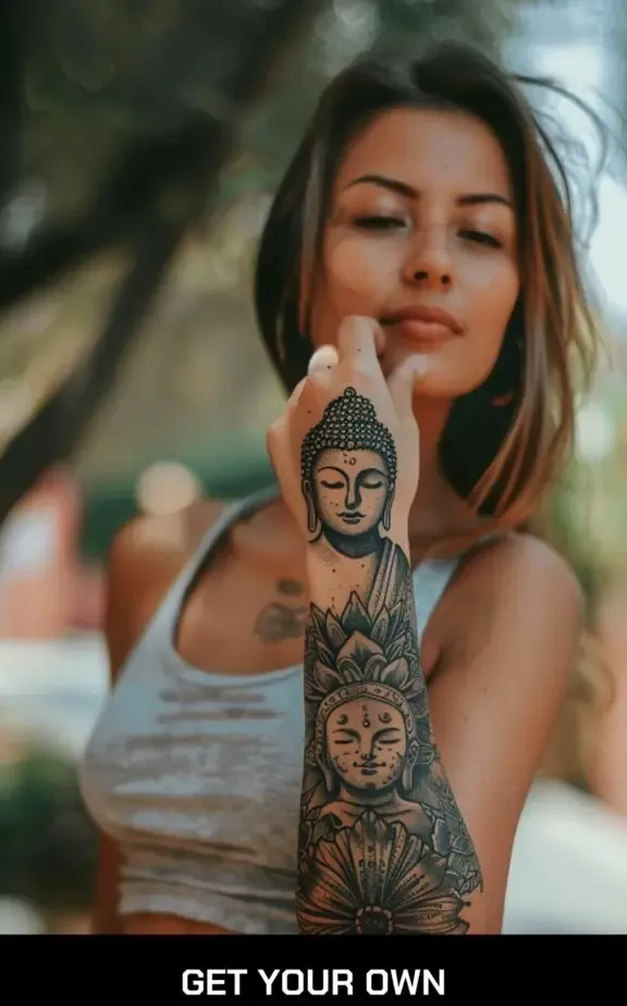 buddha tattoo for ladies