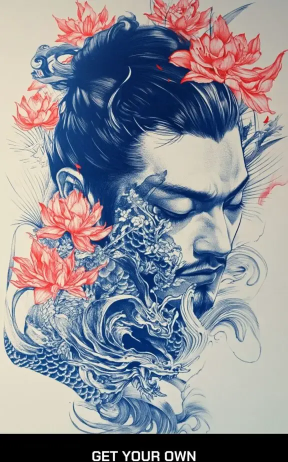 Yuzuka stencil tattoo design