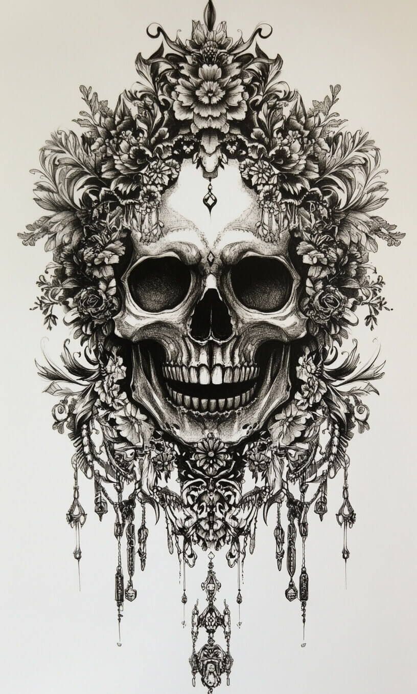 Gothic Tattoo Drawings-34