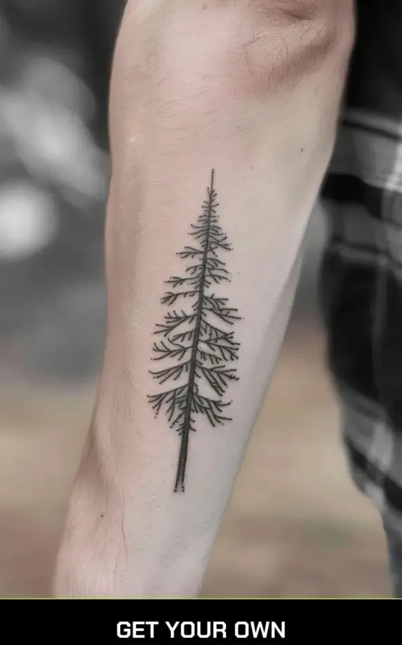 small tattoo designs for men: tree tattoo