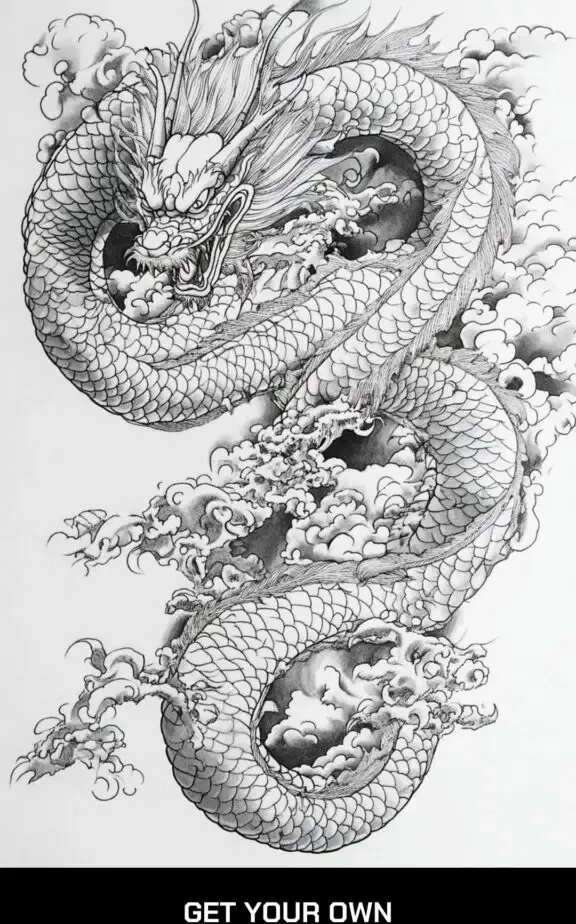 Yukuza dragon Tattoo Design