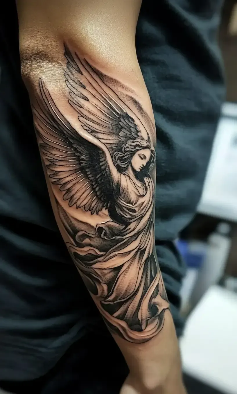 Angel Tattoo Drawings-8