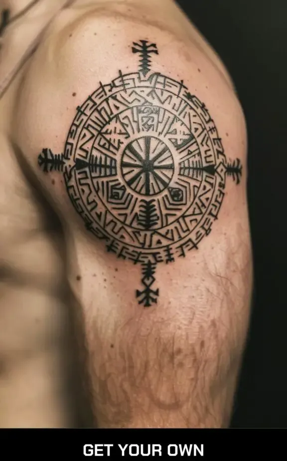 Vegvisir Viking tattoo idea
