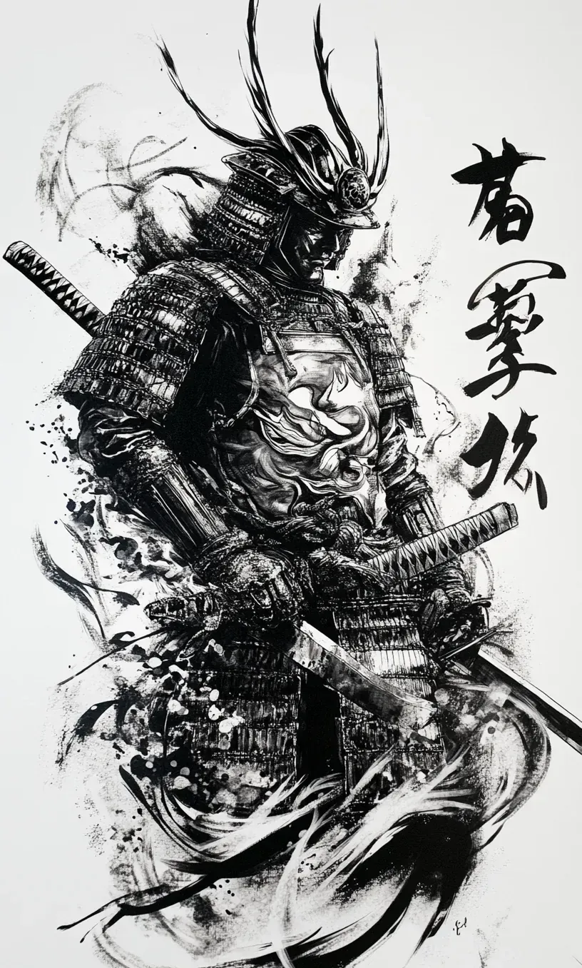 Samurai Tattoo Drawing-5