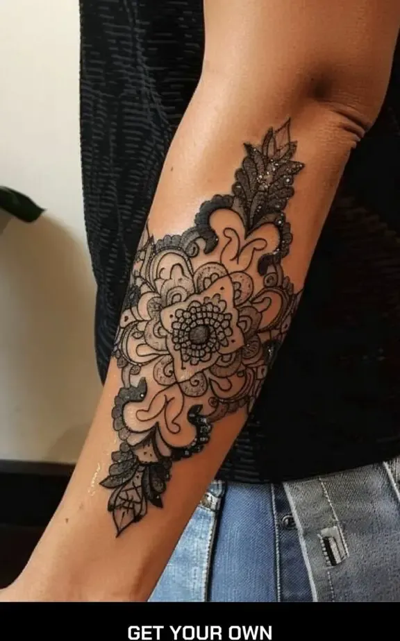 lace tattoo design